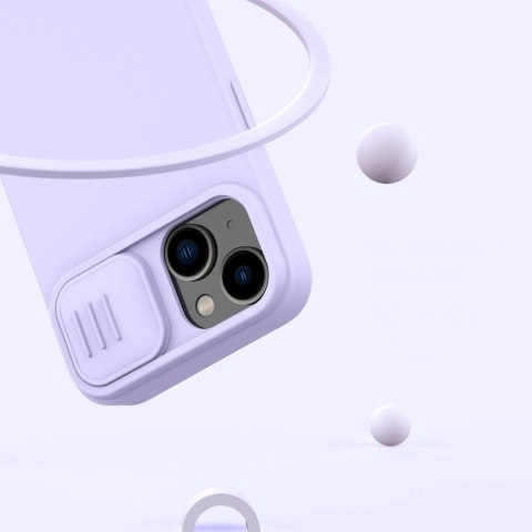 Nillkin CamShield Silky Silicone Case etui iPhone 14 pokrowiec z osłoną na aparat zielony Nillkin CamShield Silky Silicone Case etui iPhone 14 pokrowiec z osłoną na aparat zielony