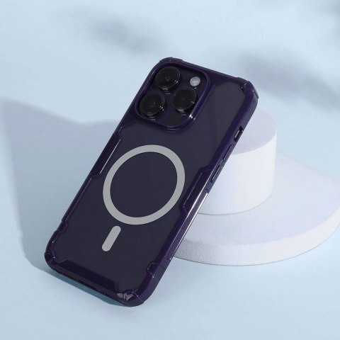 Nillkin Nature Pro Magnetic Case etui iPhone 14 Pro Max magnetyczny pokrowiec MagSafe niebieski Nillkin Nature Pro Magnetic Case etui iPhone 14 Pro Max magnetyczny pokrowiec MagSafe niebieski