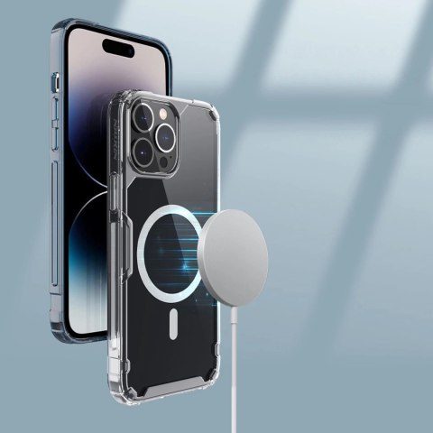 Nillkin Nature Pro Magnetic Case etui iPhone 14 Pro Max magnetyczny pokrowiec MagSafe niebieski Nillkin Nature Pro Magnetic Case etui iPhone 14 Pro Max magnetyczny pokrowiec MagSafe niebieski