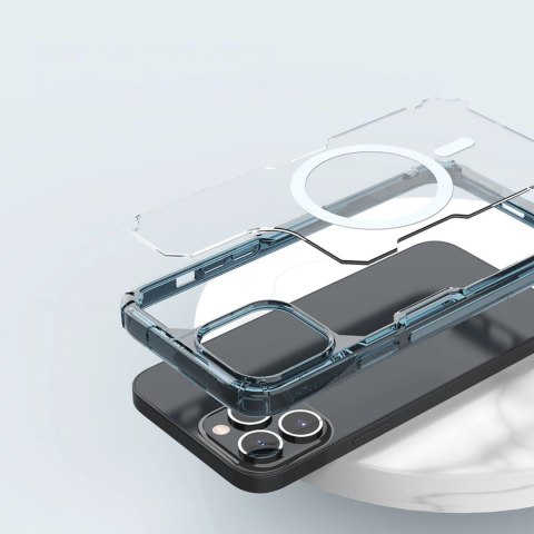 Nillkin Nature Pro Magnetic Case etui iPhone 14 Pro Max magnetyczny pokrowiec MagSafe niebieski Nillkin Nature Pro Magnetic Case etui iPhone 14 Pro Max magnetyczny pokrowiec MagSafe niebieski