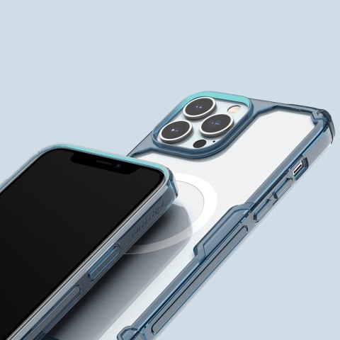 Nillkin Nature Pro Magnetic Case etui iPhone 14 Pro Max magnetyczny pokrowiec MagSafe niebieski Nillkin Nature Pro Magnetic Case etui iPhone 14 Pro Max magnetyczny pokrowiec MagSafe niebieski