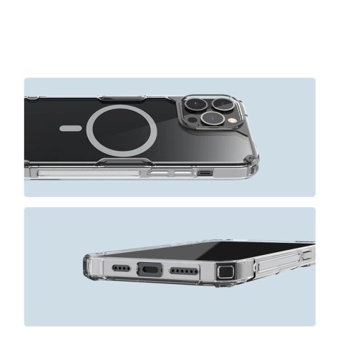 Nillkin Nature Pro Magnetic Case etui iPhone 14 Pro Max magnetyczny pokrowiec MagSafe niebieski Nillkin Nature Pro Magnetic Case etui iPhone 14 Pro Max magnetyczny pokrowiec MagSafe niebieski