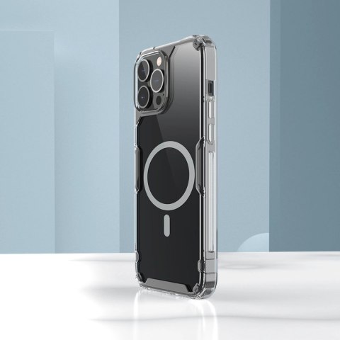 Nillkin Nature Pro Magnetic Case etui iPhone 14 Pro Max magnetyczny pokrowiec MagSafe niebieski Nillkin Nature Pro Magnetic Case etui iPhone 14 Pro Max magnetyczny pokrowiec MagSafe niebieski