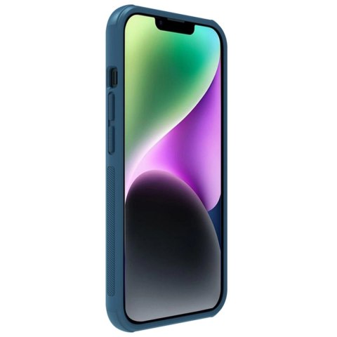 Nillkin Super Frosted Shield Pro Magnetic Case etui iPhone 14 Plus z MagSafe magnetyczne niebieski Nillkin Super Frosted Shield Pro Magnetic Case etui iPhone 14 Plus z MagSafe magnetyczne niebieski