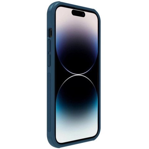 Nillkin Super Frosted Shield Pro Magnetic Case etui iPhone 14 Pro Max z MagSafe magnetyczne niebieski Nillkin Super Frosted Shield Pro Magnetic Case etui iPhone 14 Pro Max z MagSafe magnetyczne niebieski