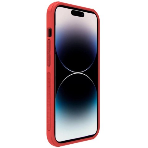 Nillkin Super Frosted Shield Pro etui iPhone 14 Pro Max pokrowiec na tył plecki czerwony Nillkin Super Frosted Shield Pro etui iPhone 14 Pro Max pokrowiec na tył plecki czerwony
