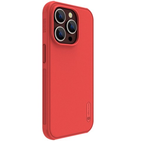 Nillkin Super Frosted Shield Pro etui iPhone 14 Pro Max pokrowiec na tył plecki czerwony Nillkin Super Frosted Shield Pro etui iPhone 14 Pro Max pokrowiec na tył plecki czerwony