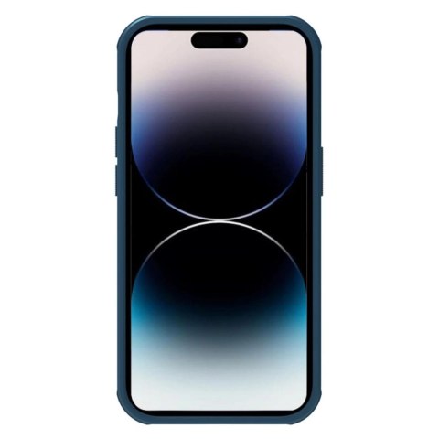 Nillkin Super Frosted Shield Pro etui iPhone 14 Pro Max pokrowiec na tył plecki niebieski Nillkin Super Frosted Shield Pro etui iPhone 14 Pro Max pokrowiec na tył plecki niebieski