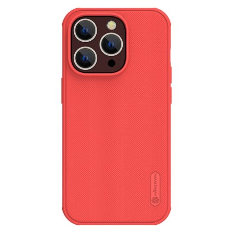 Nillkin Super Frosted Shield Pro etui iPhone 14 Pro pokrowiec na tył plecki czerwony Nillkin Super Frosted Shield Pro etui iPhone 14 Pro pokrowiec na tył plecki czerwony