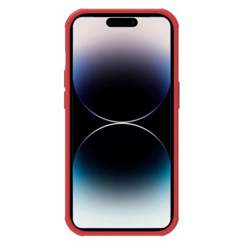 Nillkin Super Frosted Shield Pro etui iPhone 14 Pro pokrowiec na tył plecki czerwony Nillkin Super Frosted Shield Pro etui iPhone 14 Pro pokrowiec na tył plecki czerwony