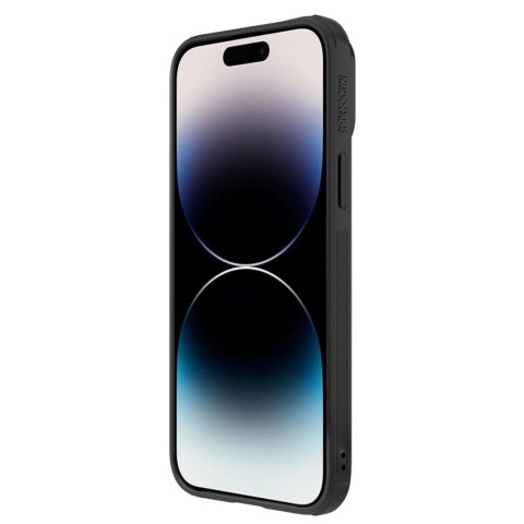 Nillkin Synthetic Fiber S Case etui iPhone 14 Pro z osłoną na aparat czarny Nillkin Synthetic Fiber S Case etui iPhone 14 Pro z osłoną na aparat czarny