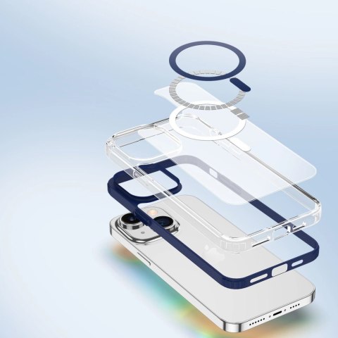 Dux Ducis Clin2 etui iPhone 14 Plus magnetyczny pokrowiec MagSafe niebieskie Dux Ducis Clin2 etui iPhone 14 Plus magnetyczny pokrowiec MagSafe niebieskie