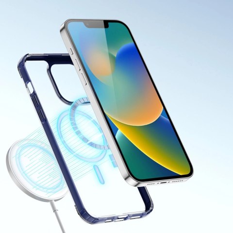 Dux Ducis Clin2 etui iPhone 14 Plus magnetyczny pokrowiec MagSafe niebieskie Dux Ducis Clin2 etui iPhone 14 Plus magnetyczny pokrowiec MagSafe niebieskie