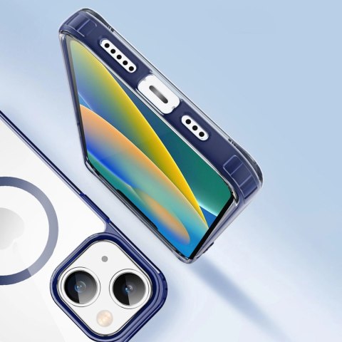 Dux Ducis Clin2 etui iPhone 14 Plus magnetyczny pokrowiec MagSafe niebieskie Dux Ducis Clin2 etui iPhone 14 Plus magnetyczny pokrowiec MagSafe niebieskie