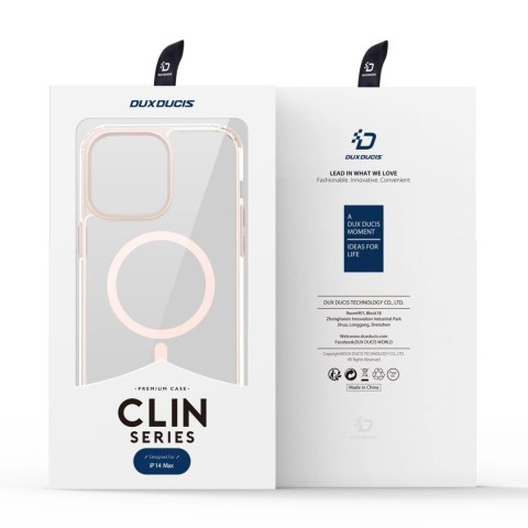 Dux Ducis Clin2 etui iPhone 14 Plus magnetyczny pokrowiec MagSafe różowe Dux Ducis Clin2 etui iPhone 14 Plus magnetyczny pokrowiec MagSafe różowe