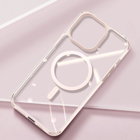Dux Ducis Clin2 etui iPhone 14 Plus magnetyczny pokrowiec MagSafe różowe Dux Ducis Clin2 etui iPhone 14 Plus magnetyczny pokrowiec MagSafe różowe