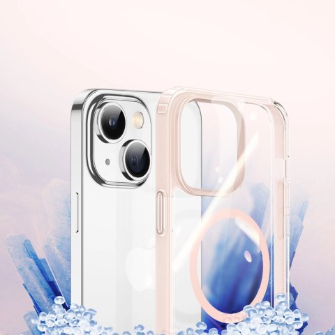 Dux Ducis Clin2 etui iPhone 14 Plus magnetyczny pokrowiec MagSafe różowe Dux Ducis Clin2 etui iPhone 14 Plus magnetyczny pokrowiec MagSafe różowe