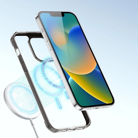 Dux Ducis Clin2 etui iPhone 14 Plus magnetyczny pokrowiec MagSafe szare Dux Ducis Clin2 etui iPhone 14 Plus magnetyczny pokrowiec MagSafe szare