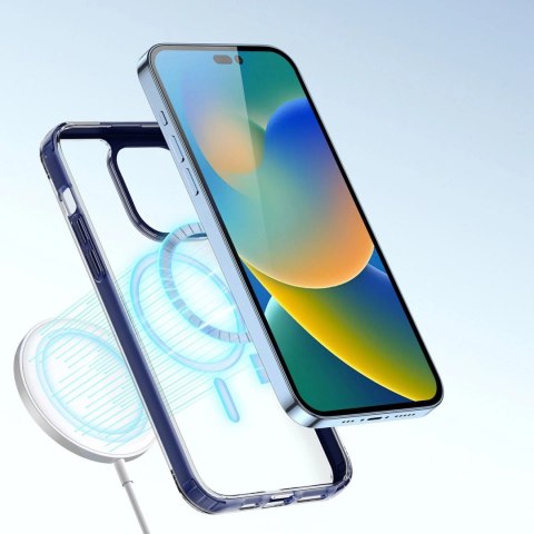 Dux Ducis Clin2 etui iPhone 14 Pro magnetyczny pokrowiec MagSafe niebieskie Dux Ducis Clin2 etui iPhone 14 Pro magnetyczny pokrowiec MagSafe niebieskie
