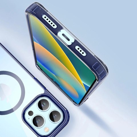 Dux Ducis Clin2 etui iPhone 14 Pro magnetyczny pokrowiec MagSafe niebieskie Dux Ducis Clin2 etui iPhone 14 Pro magnetyczny pokrowiec MagSafe niebieskie