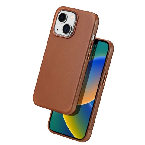Dux Ducis Naples etui iPhone 14 Plus magnetyczny skórzany pokrowiec MagSafe brązowe Dux Ducis Naples etui iPhone 14 Plus magnetyczny skórzany pokrowiec MagSafe brązowe