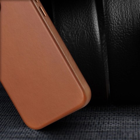 Dux Ducis Naples etui iPhone 14 Plus magnetyczny skórzany pokrowiec MagSafe brązowe Dux Ducis Naples etui iPhone 14 Plus magnetyczny skórzany pokrowiec MagSafe brązowe
