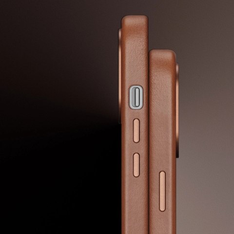 Dux Ducis Naples etui iPhone 14 Plus magnetyczny skórzany pokrowiec MagSafe brązowe Dux Ducis Naples etui iPhone 14 Plus magnetyczny skórzany pokrowiec MagSafe brązowe