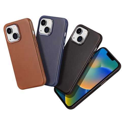 Dux Ducis Naples etui iPhone 14 Plus magnetyczny skórzany pokrowiec MagSafe brązowe Dux Ducis Naples etui iPhone 14 Plus magnetyczny skórzany pokrowiec MagSafe brązowe