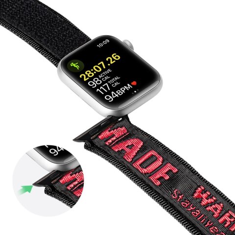 Dux Ducis Strap (Outdoor Version) pasek Apple Watch Ultra, SE, 9, 8, 7, 6, 5, 4, 3, 2, 1 (49, 45, 44, 42 mm) nylonowa opaska bra Dux Ducis Strap (Outdoor Version) pasek Apple Watch Ultra, SE, 9, 8, 7, 6, 5, 4, 3, 2, 1 (49, 45, 44, 42 mm) nylonowa opaska bra