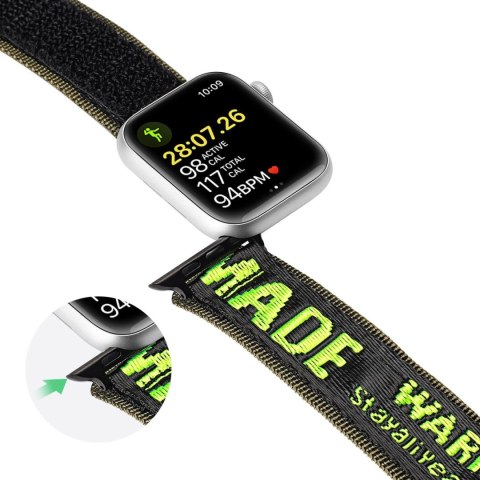 Dux Ducis Strap (Outdoor Version) pasek Apple Watch Ultra, SE, 9, 8, 7, 6, 5, 4, 3, 2, 1 (49, 45, 44, 42 mm) nylonowa opaska bra Dux Ducis Strap (Outdoor Version) pasek Apple Watch Ultra, SE, 9, 8, 7, 6, 5, 4, 3, 2, 1 (49, 45, 44, 42 mm) nylonowa opaska bra