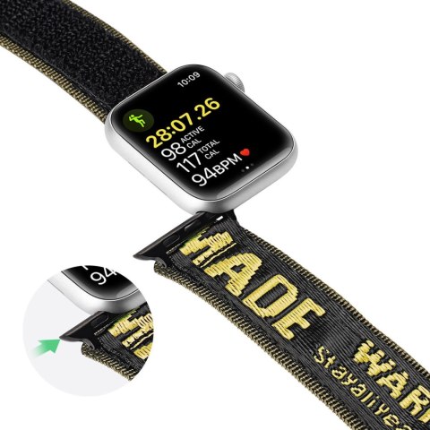 Dux Ducis Strap (Outdoor Version) pasek Apple Watch Ultra, SE, 9, 8, 7, 6, 5, 4, 3, 2, 1 (49, 45, 44, 42 mm) nylonowa opaska bra Dux Ducis Strap (Outdoor Version) pasek Apple Watch Ultra, SE, 9, 8, 7, 6, 5, 4, 3, 2, 1 (49, 45, 44, 42 mm) nylonowa opaska bra