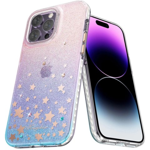 Kingxbar Heart Star Series etui iPhone 14 Pro Max etui w gwiazdki zodiac Kingxbar Heart Star Series etui iPhone 14 Pro Max etui w gwiazdki zodiac