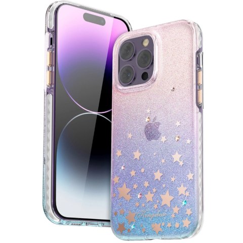 Kingxbar Heart Star Series etui iPhone 14 Pro Max etui w gwiazdki zodiac Kingxbar Heart Star Series etui iPhone 14 Pro Max etui w gwiazdki zodiac