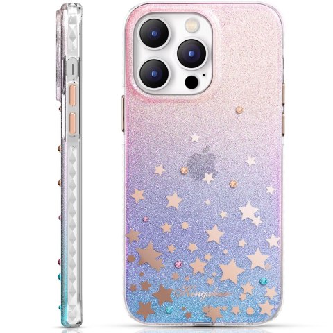 Kingxbar Heart Star Series etui iPhone 14 Pro Max etui w gwiazdki zodiac Kingxbar Heart Star Series etui iPhone 14 Pro Max etui w gwiazdki zodiac