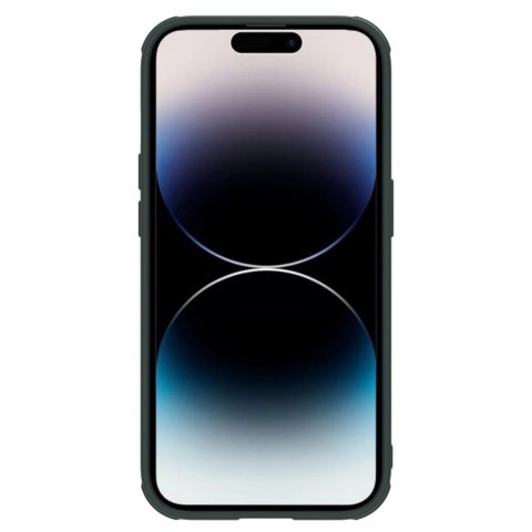 Nillkin Textured S Case etui iPhone 14 Pro pancerny pokrowiec z osłoną na aparat zielony