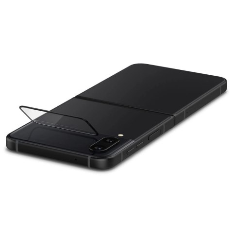 Szkło hartowane Spigen Glas.tR EZ Fit FC z folią na zawiasy na Samsung Galaxy Z Flip 4 - czarne 2 szt. Szkło hartowane Spigen Glas.tR EZ Fit FC z folią na zawiasy na Samsung Galaxy Z Flip 4 - czarne 2 szt.