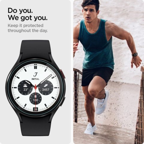 Szkło hartowane Spigen Glas.tR EZ Fit na Samsung Galaxy Watch 5 Pro (45 mm) - 2 szt.
