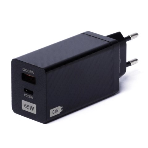Wozinsky ładowarka GaN 65W z portami USB, USB C wspiera QC 3.0 PD czarna (WWCG01) Wozinsky ładowarka GaN 65W z portami USB, USB C wspiera QC 3.0 PD czarna (WWCG01)
