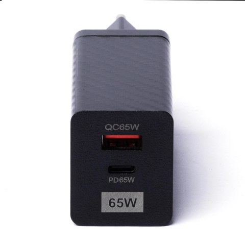 Wozinsky ładowarka GaN 65W z portami USB, USB C wspiera QC 3.0 PD czarna (WWCG01) Wozinsky ładowarka GaN 65W z portami USB, USB C wspiera QC 3.0 PD czarna (WWCG01)