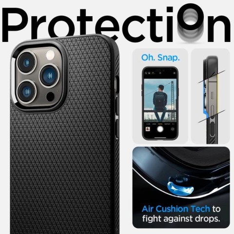 Etui Spigen Liquid Air na iPhone 14 Pro Max - czarny mat