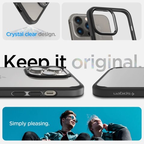 Etui Spigen Ultra Hybrid na iPhone 14 Pro - czarny mat Etui Spigen Ultra Hybrid na iPhone 14 Pro - czarny mat
