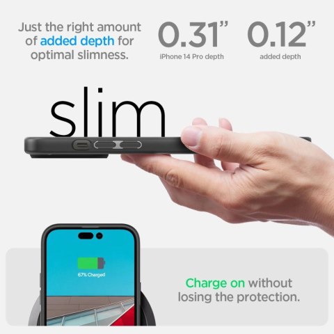 Etui Spigen Ultra Hybrid na iPhone 14 Pro - czarny mat Etui Spigen Ultra Hybrid na iPhone 14 Pro - czarny mat