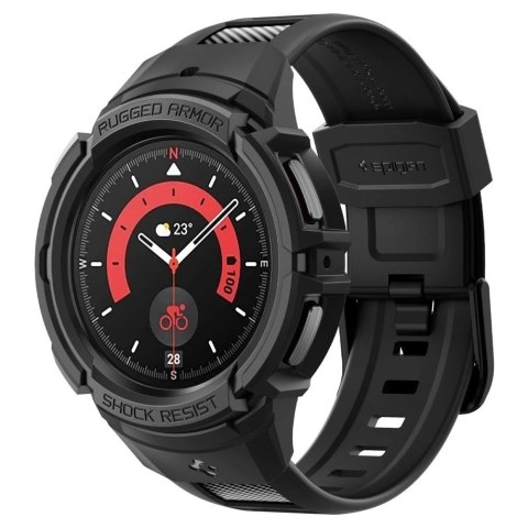 Etui z paskiem Spigen Rugged Armor Pro na Samsung Galaxy Watch 5 Pro (45 mm) - czarne Etui z paskiem Spigen Rugged Armor Pro na Samsung Galaxy Watch 5 Pro (45 mm) - czarne
