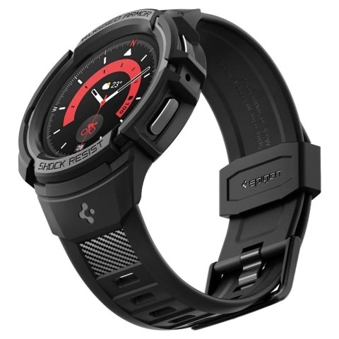 Etui z paskiem Spigen Rugged Armor Pro na Samsung Galaxy Watch 5 Pro (45 mm) - czarne Etui z paskiem Spigen Rugged Armor Pro na Samsung Galaxy Watch 5 Pro (45 mm) - czarne