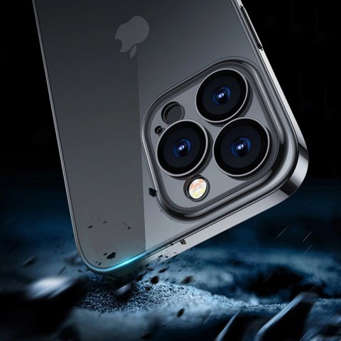 Joyroom 14Q Case etui do iPhone 14 Pro obudowa pokrowiec z metaliczną ramką czarny (JR-14Q2-black) Joyroom 14Q Case etui do iPhone 14 Pro obudowa pokrowiec z metaliczną ramką czarny (JR-14Q2-black)