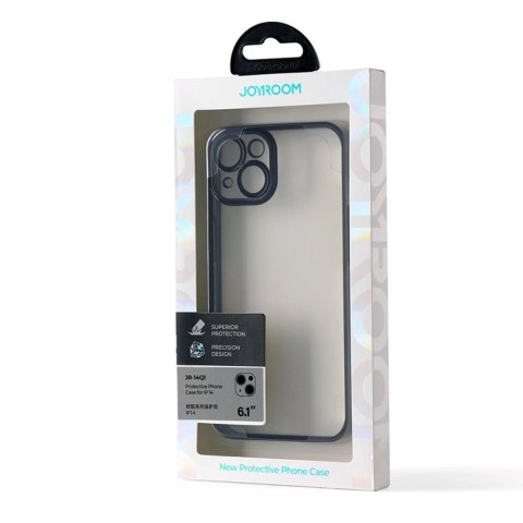 Joyroom 14Q Case etui do iPhone 14 obudowa pokrowiec z metaliczną ramką czarny (JR-14Q1-black) Joyroom 14Q Case etui do iPhone 14 obudowa pokrowiec z metaliczną ramką czarny (JR-14Q1-black)