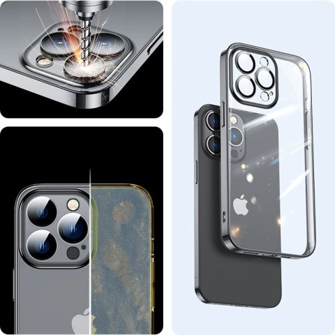 Joyroom 14Q Case etui do iPhone 14 obudowa pokrowiec z metaliczną ramką czarny (JR-14Q1-black) Joyroom 14Q Case etui do iPhone 14 obudowa pokrowiec z metaliczną ramką czarny (JR-14Q1-black)