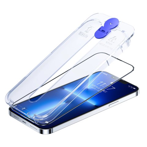 Joyroom Knight szkło do iPhone 14 Pro Max z zestawem montażowym przezroczysty (JR-H12) Joyroom Knight szkło do iPhone 14 Pro Max z zestawem montażowym przezroczysty (JR-H12)