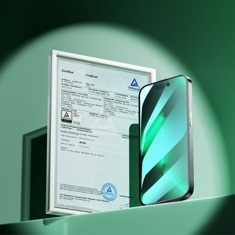 Joyroom Knight zielone szkło do iPhone 14 Pro Max z filtrem Anti Blue Light na cały ekran (JR-G04) Joyroom Knight zielone szkło do iPhone 14 Pro Max z filtrem Anti Blue Light na cały ekran (JR-G04)
