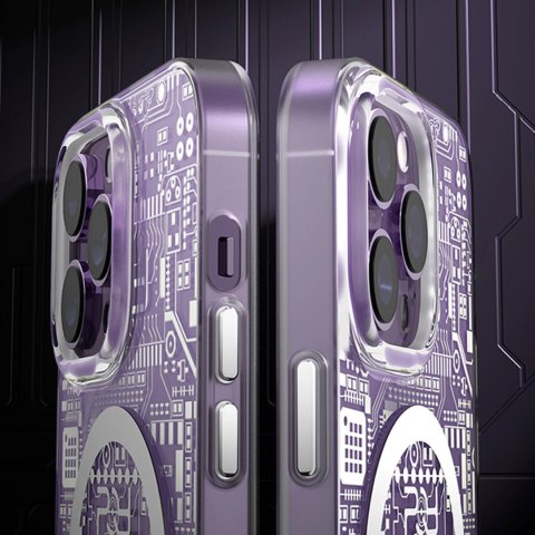 Kingxbar PQY Geek Series magnetyczne etui iPhone 14 Plus MagSafe złote Kingxbar PQY Geek Series magnetyczne etui iPhone 14 Plus MagSafe złote